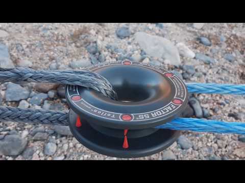 Factor 55 Rope Retention Pulley in use video