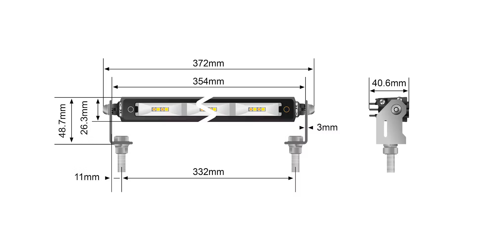 STEDI Micro Touch 13.9 Inch LED Light Bar