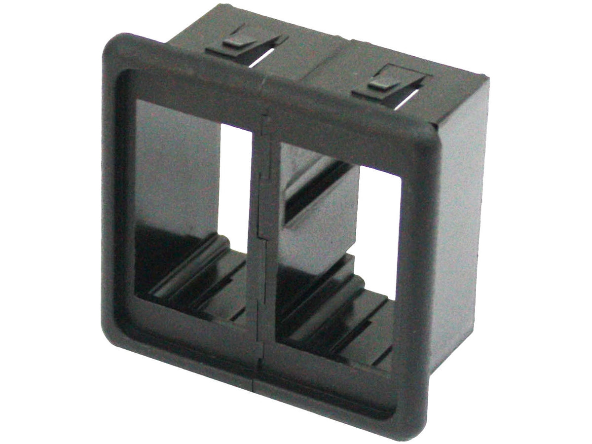 Rocker switch clip panel mount - 2 gang