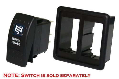 Rocker switch clip panel mount - 2 gang