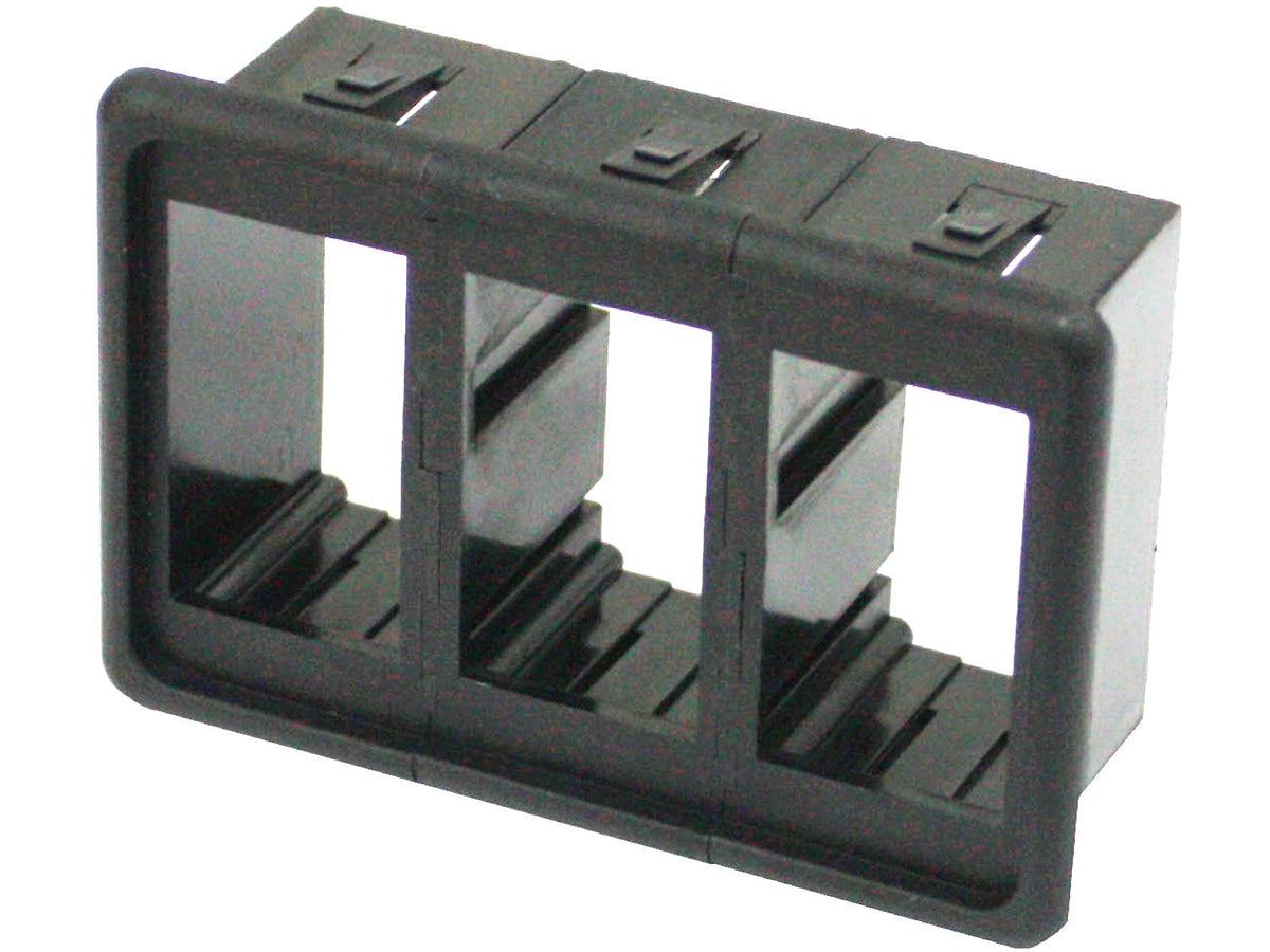 Rocker switch clip panel mount - 3 gang