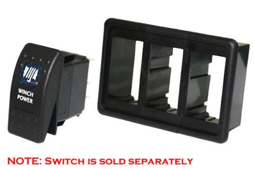 Rocker switch clip panel mount - 3 gang