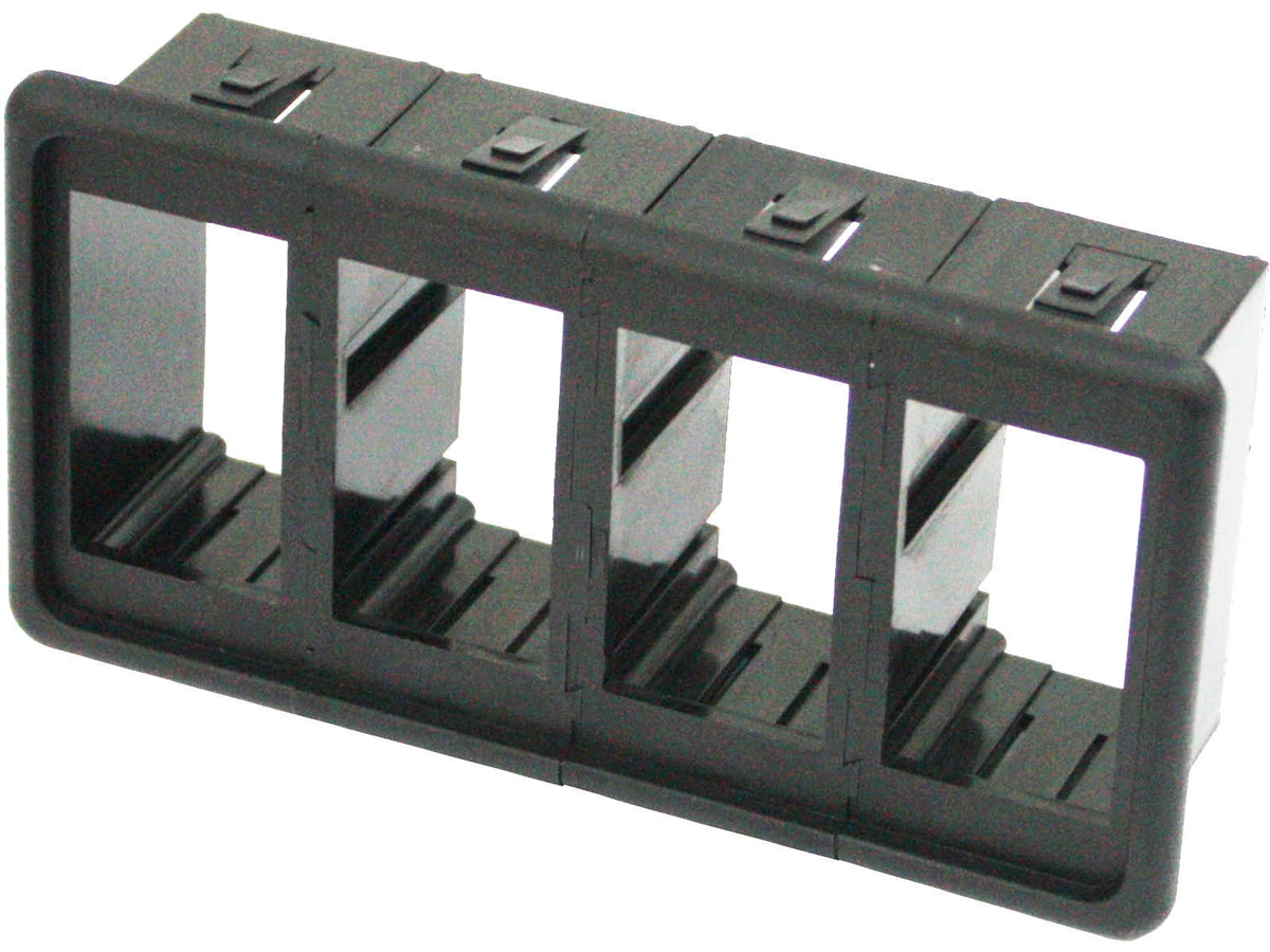 Rocker switch clip panel mount - 4 gang